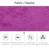 12" X 12" Interlocking Floor Tiles, Fluffy Plush Carpet Foam Mats, Puzzle Exercise Floor Mat, Area Rug for Living Room Bedroom Decor, 11Mm Thick Foam,Purple+Rose,40Pcs view 4