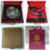 Chinese Rotate Table Screen Ornaments for Home Living Room Decorative Items Handmade Double Side Fine Su Embroidery Silk Crafts Wenge Frame with Gift Box (Peacock) view 4