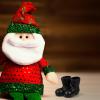 Toddmomy Mini Christmas Santa Boots, 7 Pairs of Decorative Mini Shoes Miniature Ankle Boots Santa Claus Doll Ornaments for Festival Home Indoor DIY Craft view 4
