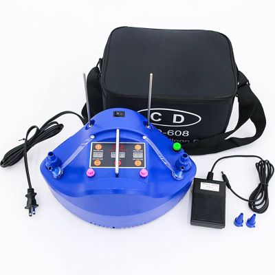 Portable Electric Inflator Air Pump, Intelligent Timing and Quantitative Control is Fast and Simple, Electric Balloon Inflator with Countertop Tools,Blue