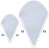 WANGZHENG Corner Shower Mat Fan-Shaped Shower Mat Anti-Slip Bathroom Mat Bathroom Floor Mat Suitable for Toilet Drip Mat-White||65 * 65cm view 2