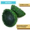 COARBOR 4 Packs 15 Inch Artificial Topiary Balls Rose Leaf Faux Boxwood Balls for Garden Backyard Home Wedding Birthday Party Indoor Outdoor Decor view 3
