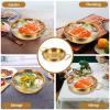 Luxshiny Stainless Steel Mini Hot Pot with Double Loop Handles 13.18X9.05X2.75In Portable Small Skillet for Stovetop to Table Outdoor Camping Cooking Pan view 4