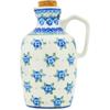 Polmedia Polish Pottery Bottle - Cabbage Rose Pattern Handmade in Boleslawiec Poland by Ceramika Artystyczna + Certificate of Authenticity view 3