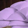 1 PC Box Stitched Lilac Stripe Comforter | California King/King-All Season Goose Down Feather 100% Egyptian Cotton Yarns- 500 GSM Fill Weight Ultra Soft,Cloud Fluffy Duvet Insert with Corner Tabs view 2