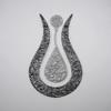 Ayatul Kursi Tulip Shaped Metal Islamic Wall Art, Throne Verse Arabic Calligraphy Decor, Quran Decor Gift for Muslims at Ramadan and Hajj (67 x 43 cm | 26.8 x 17.2 inches, In Silver | Out Black) view 1