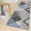 GRAPKS Modern Grey Blue Narrow Runner Rug for Corridor Passage 1m/2m/3m/4m/5m/6m Extra Long Hallway Caepet Runner, Rubber Backed Floor Non-Slip Mats (Size : 2 ft x 4.9 ft) view 2