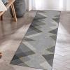 Modern Washable Non-Slip Grey Area Rug Home Durable Hallway Carpet Runner Indoor Corridor/Kitchen/Bedroom Runner Rug 60cm/70cm/80cm/100cm Wide (Size : 2 ft x 9.8 ft) view 2