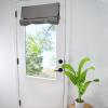 Door Curtains for Privacy 25x40 Inch - Blackout Tie Up Panels for Front Door & Sidelights, Easy Install Washable Fabric Window Treatment for French Doors, Living Room & Entryway, Dark Gray 1 Panel view 1
