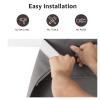 Door Curtains for Privacy 25x40 Inch - Blackout Tie Up Panels for Front Door & Sidelights, Easy Install Washable Fabric Window Treatment for French Doors, Living Room & Entryway, Dark Gray 1 Panel view 3