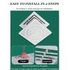 Ceiling Air-Conditioning Wind Deflector, Air Outlet Wind Shield, Air Conditioning Air Outlet Anti-Direct Blowing Baffle Wind Guide Cover, Enhance Cooling and Heating Circulatio view 3