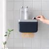Busy Mom Adhesive Toilet Paper Holder Self Adhesive Waterproof Wall Mounted Bathroom Kitchen Tissue Holder for Smartphone view 4
