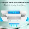 SHYP Angle Adjustable Air Conditioner Deflector, Air Conditioning Air Outlet Anti-Direct Blowing Baffle Wind Guide Cover for Home/Office/Office Building, Central Air Conditioner Windshield view 2