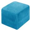 XGANGM Velvet Ottoman Cover Slipcover Small Square Round 40x40/45x45 /50x50cm Stretch Pouffe Cover Storage Footstool Cover Furniture Protector Washable,Squarea,40x35cm view 1