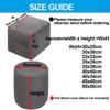 XGANGM Velvet Ottoman Cover Slipcover Small Square Round 40x40/45x45 /50x50cm Stretch Pouffe Cover Storage Footstool Cover Furniture Protector Washable,Squarea,40x35cm view 2