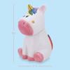 100 North Dolomite Ceramic 10 x 7.3 Everyday Cookie & Candy Jar with Airtight Lid: Perfect for Kitchen Canisters, Pet Treat Containers & Decorative Magical Storage, Rainbow Unicorn With Stars view 2
