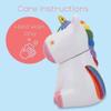 100 North Dolomite Ceramic 10 x 7.3 Everyday Cookie & Candy Jar with Airtight Lid: Perfect for Kitchen Canisters, Pet Treat Containers & Decorative Magical Storage, Rainbow Unicorn With Stars view 3