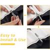 Slip on Drapery Hooks 3 INCHES (7.5 CM). Holiday Decoration Hooks. for Hanging Pinch Pleated Curtains. Drapery Accessories Metal Curtain Hooks, Stainless Steel Curtain Hooks, Silver view 4