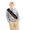 Im Retired! Sash Black & Gold Foil Retirement Sash for Women and Men & Large Safety Pin. Great for Retirement Party, Events and Decorations by JPACO (Black) view 2