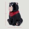 100 North Black Bear Handkerchief 10 x 7.9 Dolomite Ceramic Everyday Cookie & Candy Jar with Airtight Lid: Perfect for Kitchen Canisters, Pet Treat Containers & Decorative Storage view 2
