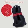 100 North Black Bear Handkerchief 10 x 7.9 Dolomite Ceramic Everyday Cookie & Candy Jar with Airtight Lid: Perfect for Kitchen Canisters, Pet Treat Containers & Decorative Storage view 3
