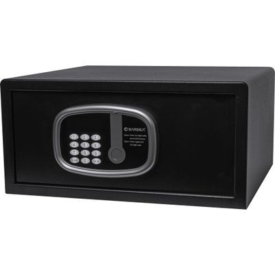 Barska Digital LED Keypad Hotel Safe with Motorized Locking Bolts & Interior LED - 0.84 Cu Ft 15" Laptop