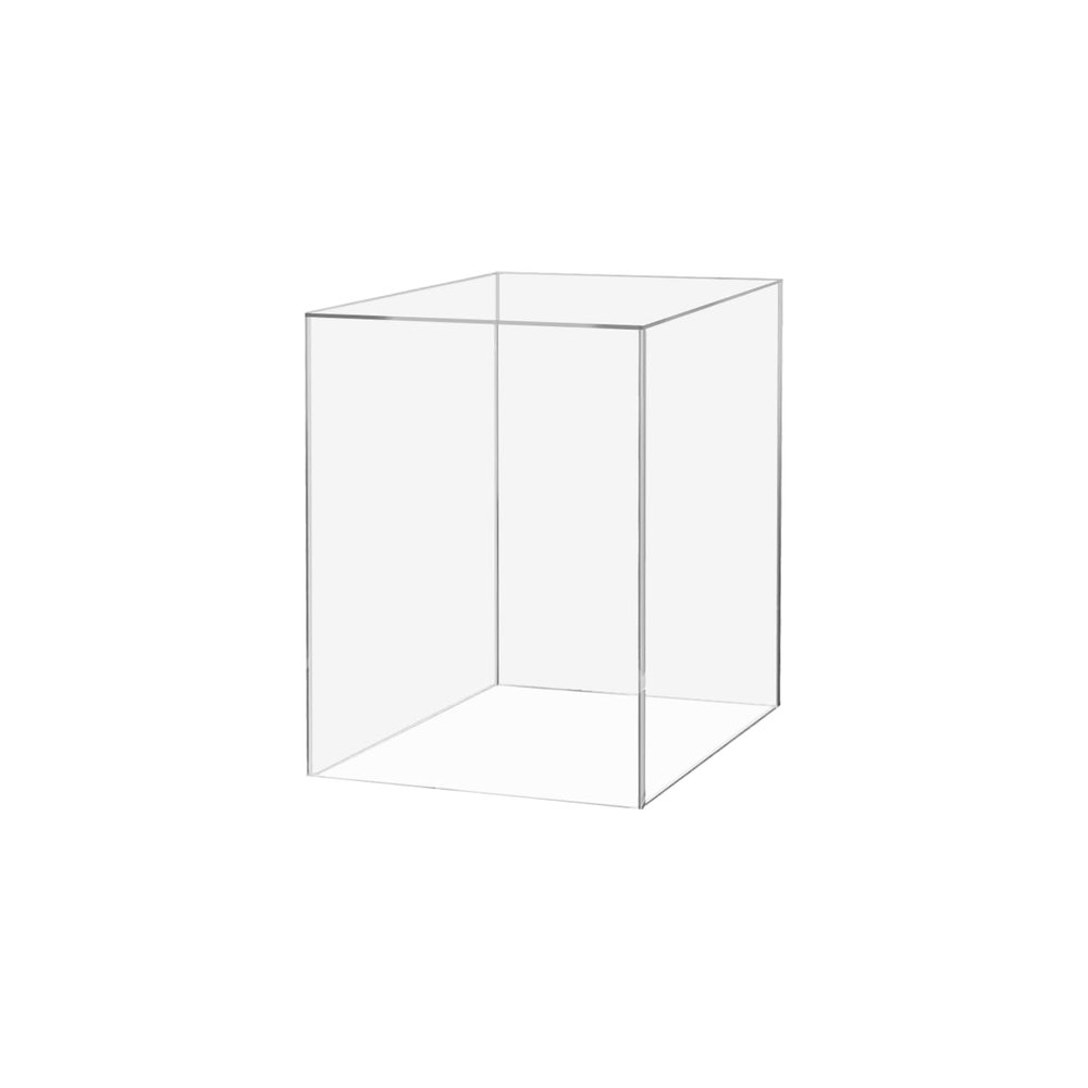 12" x 12" x 18" Clear Acrylic Display Box with One Open Side No Lid Versatile Tall Plexiglass Retail Product Riser Storage Bin or Wedding Floral Centerpiece Pedestal by Marketing Holders