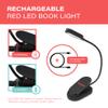Hooga Red Book Light, Clip On 625nm LED Light for Reading in Bed, No Blue Light, Eye Care, Gift for Students, Kids, Travel, Nursing, Studying view 4