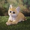 5" Orange Tabby Kitty Real Looking Laying Down Cat Collection Figurine view 2