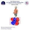 15" x 15" Clear Acrylic Display Box with One Open Side No Lid Versatile Square Plexiglass Retail Product Riser or Merchandise Storage Bin No Assembly by Marketing Holders view 4