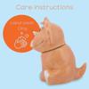 100 North Dolomite Ceramic 9.9 x 9.6 Everyday Cookie & Candy Jar with Airtight Lid: Perfect for Kitchen Canisters, Pet Treat Containers & Decorative Storage, Tan Triceratops Dinosaur view 3