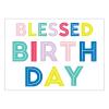 Creative Brands Faithworks-Colorful Reusable Adhesive Wall Decal, 28 x 20-Inch, Blessed Birthday view 1