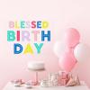 Creative Brands Faithworks-Colorful Reusable Adhesive Wall Decal, 28 x 20-Inch, Blessed Birthday view 3
