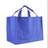 New York XPress Reusable, Recyclable, Non Woven Shopping Bags, Stand Up Bottom (100pk-Blue) view 1