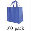 New York XPress Reusable, Recyclable, Non Woven Shopping Bags, Stand Up Bottom (100pk-Blue) view 2