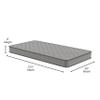 BizChair 6 Inch CertiPUR-US Certified Spring Mattress, Twin Mattress in a Box view 2