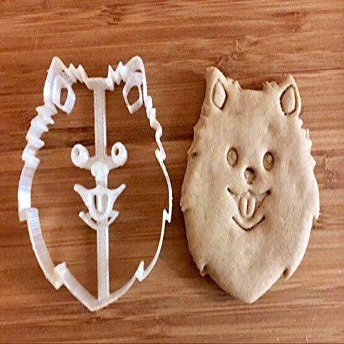 Pomeranian Cookie Cutter and Dog Treat Cutter - Dog Face - 4 inch