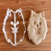 Pomeranian Cookie Cutter and Dog Treat Cutter - Dog Face - 4 inch view 1