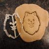 Pomeranian Cookie Cutter and Dog Treat Cutter - Dog Face - 4 inch view 2
