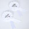 HAPPYLAND Gender Reveal Decorations Sash and Tinplate Badge Mommy to Be and Daddy to Be Baby Shower view 2