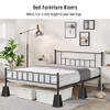 Lufia Bed Furniture Risers Heavy Duty, Elevation in Heights 8, 5 or 3 Inch, Adjustable Furniture Risers for Sofa, Table, Couch, Chair or Desk, Supports up to 1,300 lbs (Set of 4, Black) view 2