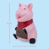 100 North Dolomite Ceramic 10.4 x 7.6 Everyday Cookie & Candy Jar with Airtight Lid: Perfect for Kitchen Canisters, Pet Treat Containers & Decorative Farmhouse Storage, Pig Sign Oink view 2