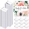 Roowest 150 Pieces Acrylic Place Card Holder 1.2 Inch Clear Acrylic Stands Sign Holders Table Numbers Stands with Card Slot Name Cards Holder for Table Weddings Office Meeting Menu Events view 1
