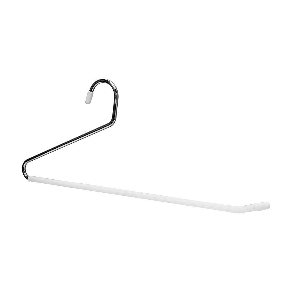 25 Pc 15" Chrome Slacks Pant Trouser Hangers Metal Open-End Non Slip Hanging Clothes