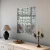 Surah Al Ikhlas, Al Kafirun, Al Falaq, Al Nas Islamic Wooden Wall Art, Kufic Calligraphy Quran Wall Decor, Gift for Muslims in Ramadan or Hajj (Full Silver, 120x120 cm | 47.2 x 47.2 inche) view 1