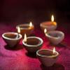 AANSSS 30 Pack Natural India Crafted Earthen Clay Diya/Oil Lamp/ Welcome Diya Deepak for Diwali/Gift/Decoration(30 Pack) view 2