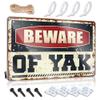 Dont Come in My Room Sign Beware of Yak Metal Sign No Trespassing Signs Metal Auto Alarm Sign ( Size : 20X30CM ) view 1