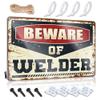 Dont Come in My Room Sign Beware of Welder Metal Sign No Trespassing Signs Metal Auto Alarm Sign ( Size : 20X30CM ) view 1