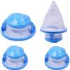 New Washing Machine Hair Filter Cleaning Mesh Bag Home Floating Catcher Pouch Laundry Lint Mesh Bag Cozy Bed Hurricane (Blue) view 1