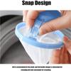 New Washing Machine Hair Filter Cleaning Mesh Bag Home Floating Catcher Pouch Laundry Lint Mesh Bag Cozy Bed Hurricane (Blue) view 3